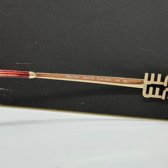 NEW MU54ZS ZVN50D MIU MIU WOMEN SUNGLASSES MU 54ZS ZVN50D GOLD SMU54Z MIU MIU - Picture 8 of 10